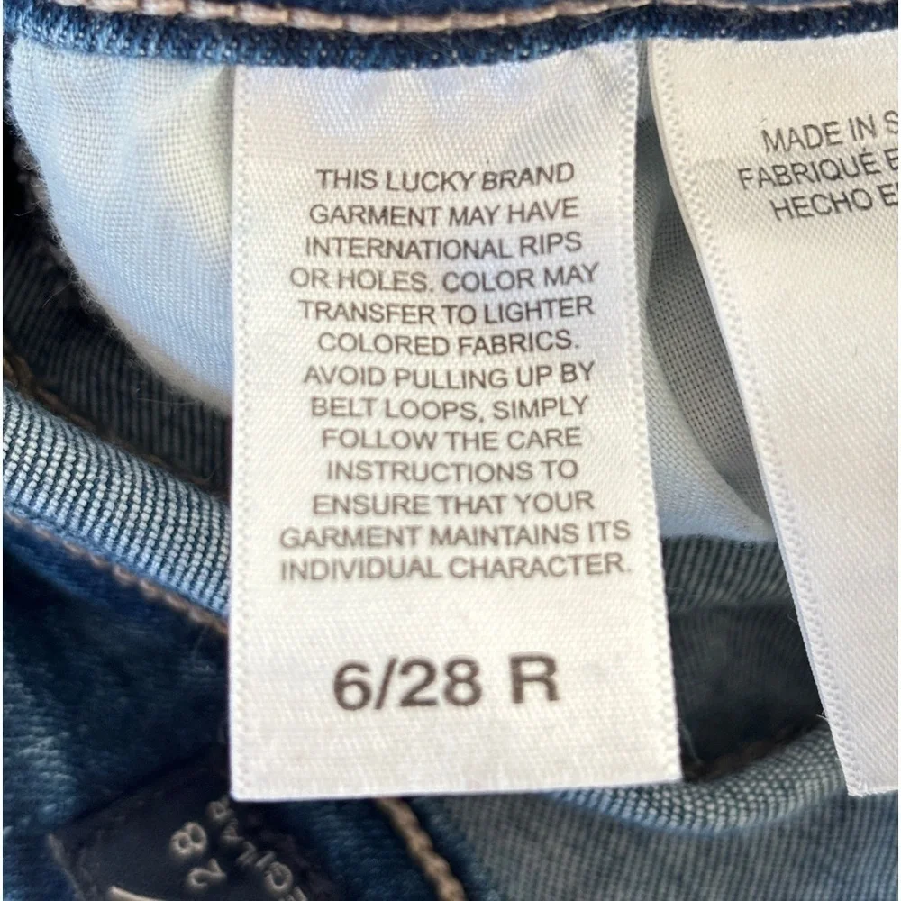 Lucky Brand Sweet Boot Jeans Womens 6/28R 5-Pocket Whisker Western Stretch Denim - Picture 6 of 16